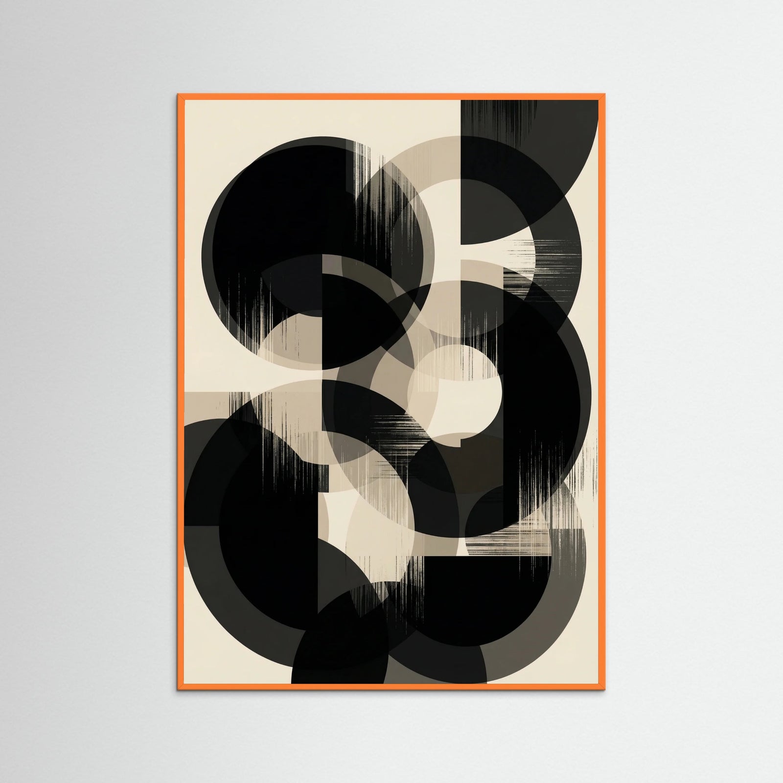 Orange Wood Monochrome Forms