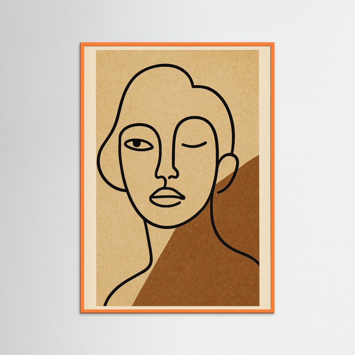 Orange Wood Monochrome Muse