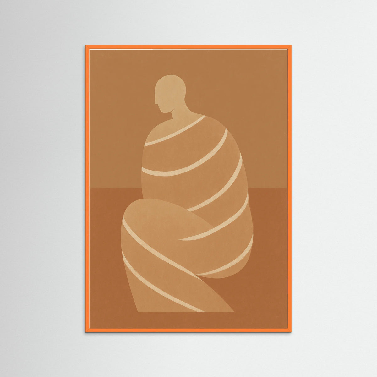 Orange Wood Monochrome Poise