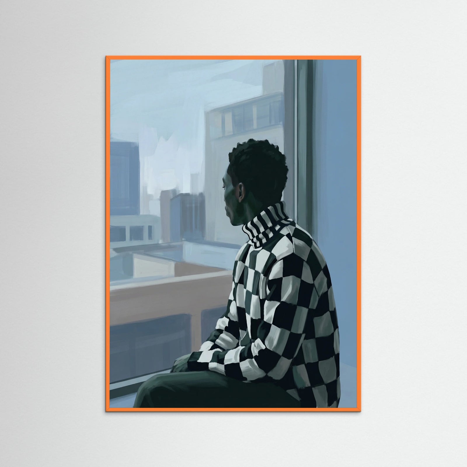 Orange Wood Monochrome Reverie