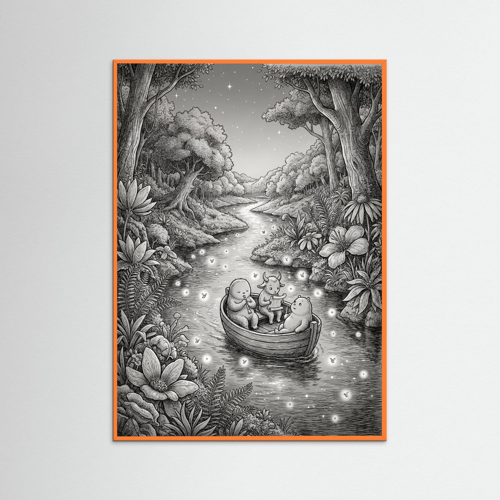 Orange Wood Moomin Forest