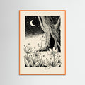 Orange Wood Moomin in Nature
