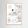Orange Wood Moomins Bloom