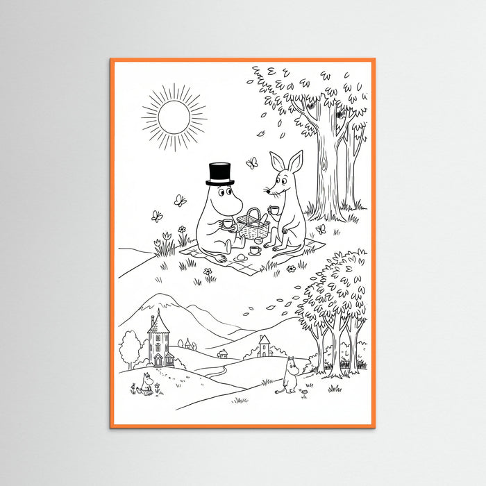 Orange Wood Moomins Bloom