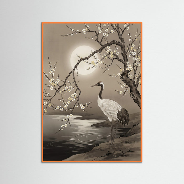 Orange Wood Moonlit Blossoms