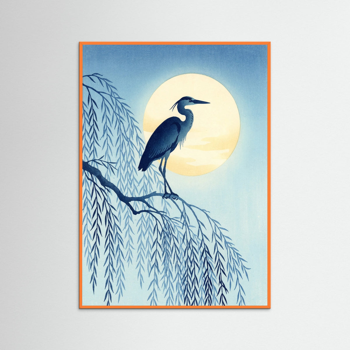 Orange Wood Moonlit Cherry Bloom