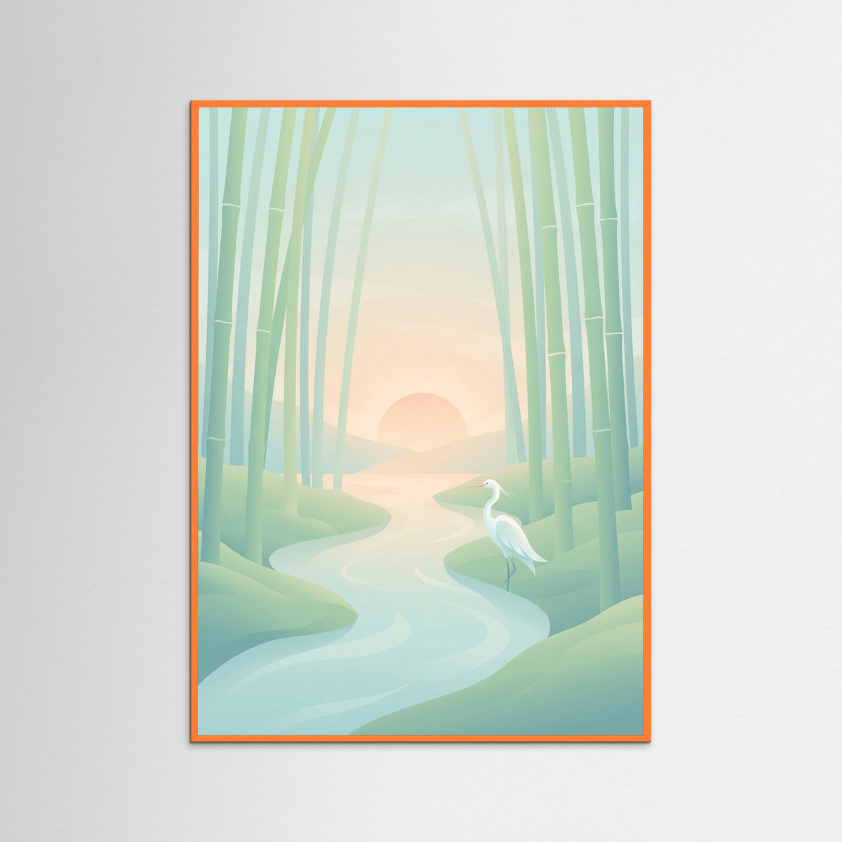 Orange Wood Moonlit Mountain Blossom