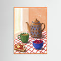 Orange Wood Morning Still Life