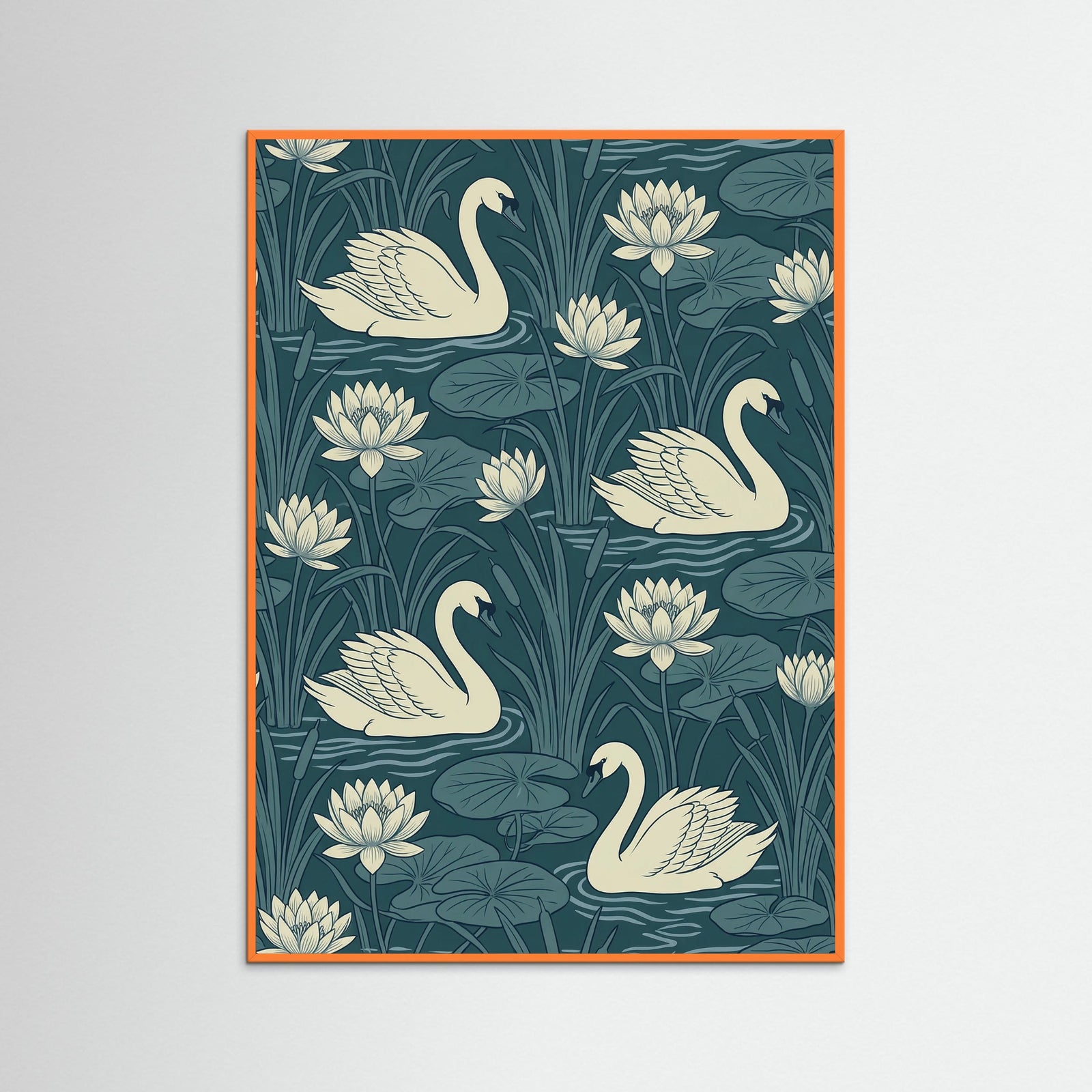 Orange Wood Morrisian Bloom