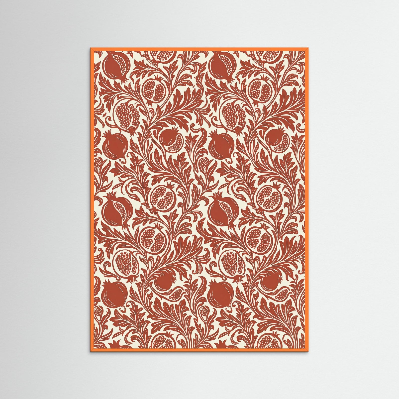 Orange Wood Morrisian Blue Flora