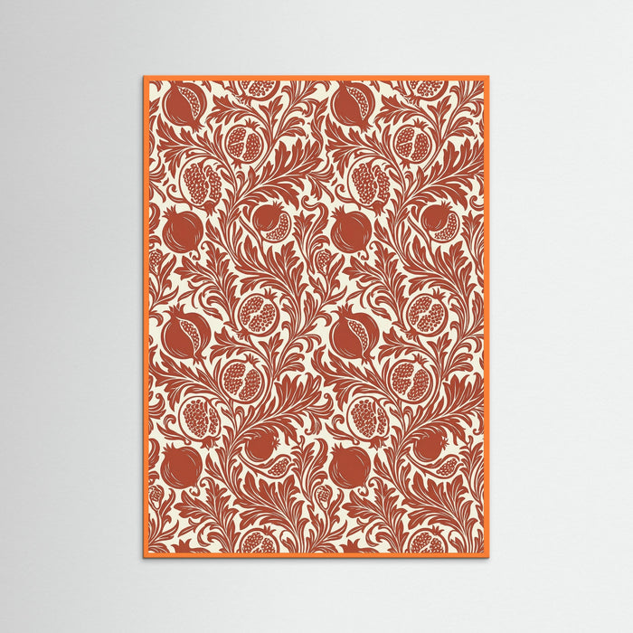 Orange Wood Morrisian Blue Flora