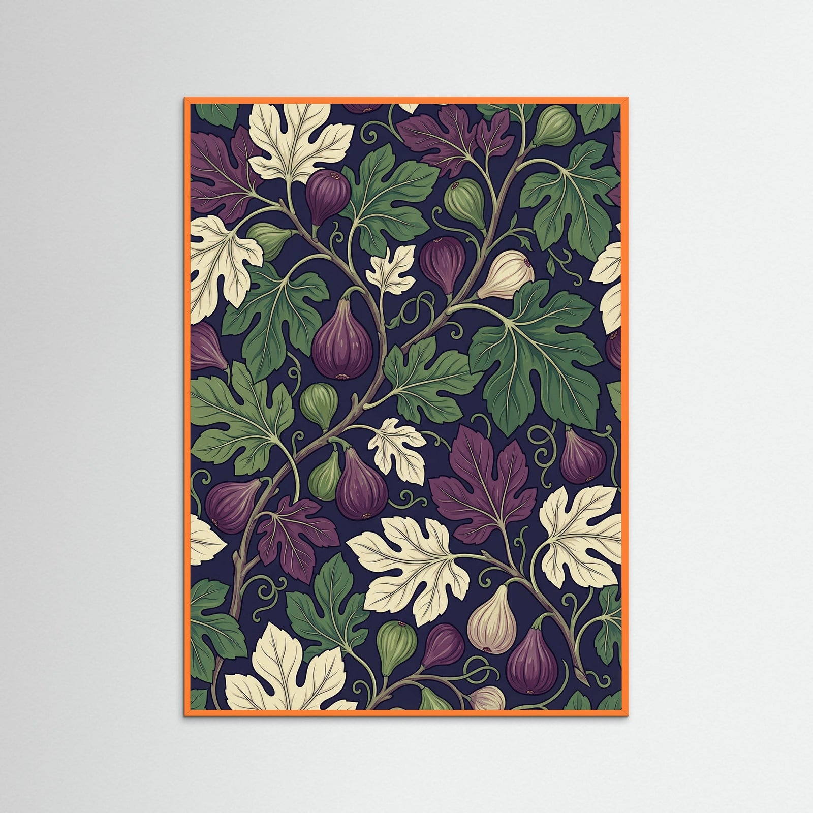 Orange Wood Morrisian Poppies