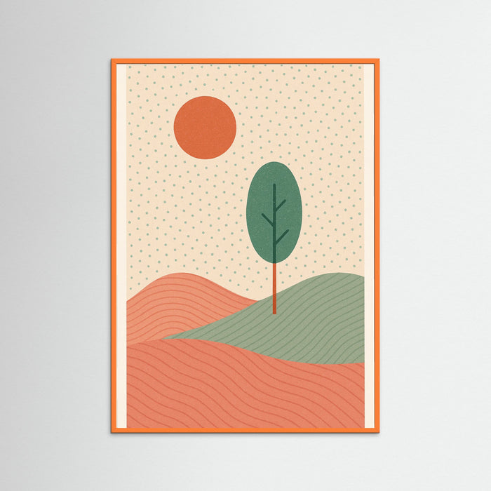 Orange Wood Motherhood Peace