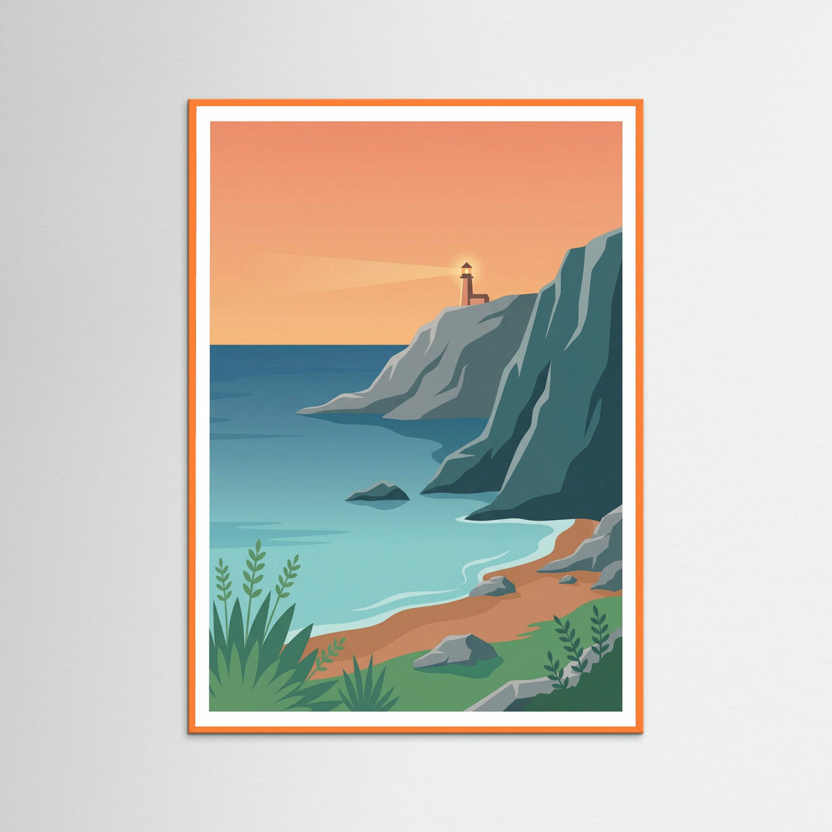 Orange Wood Mountain River Flow