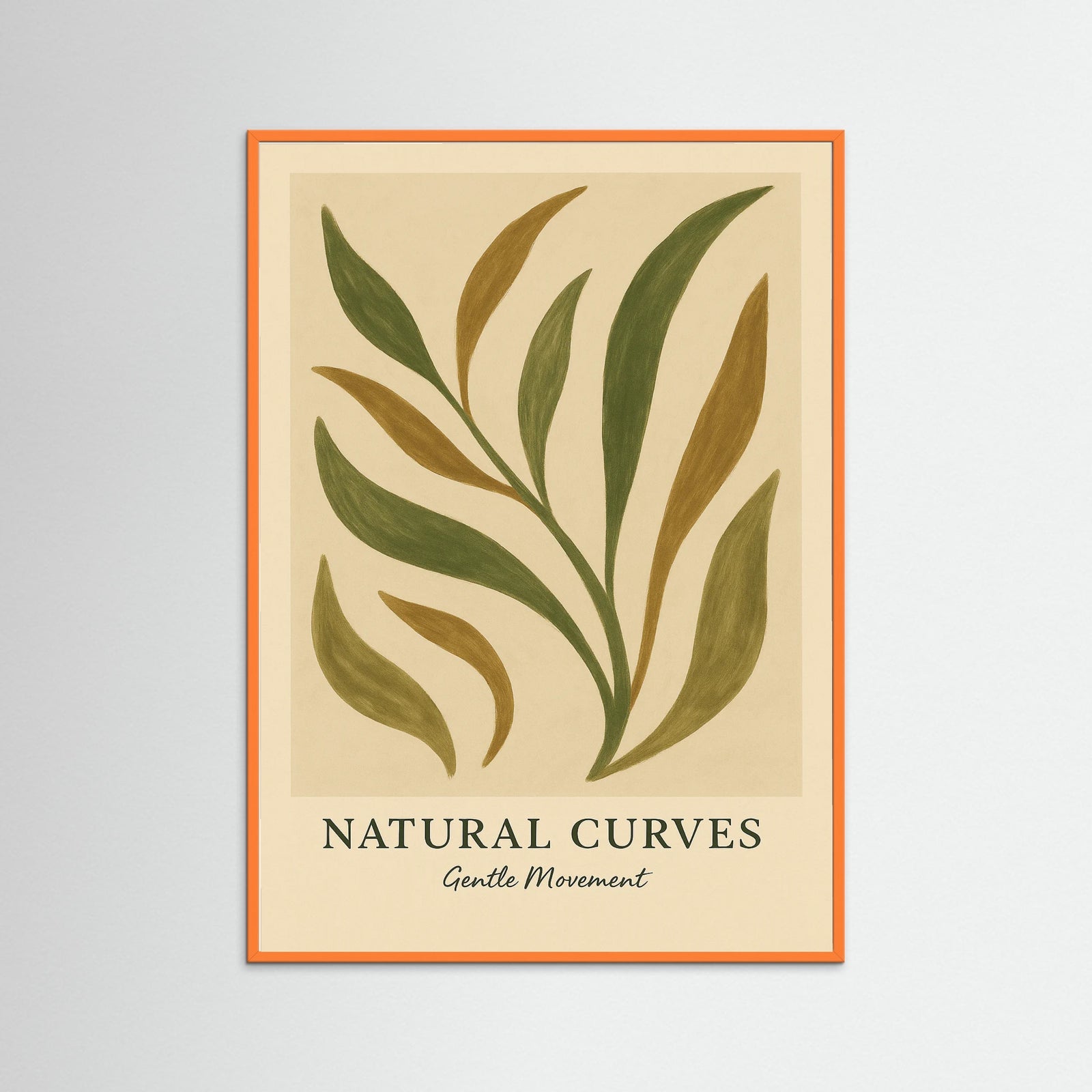 Orange Wood Natural curves