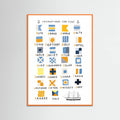 Nautical Flags Poster – Poster und Kunstdruck