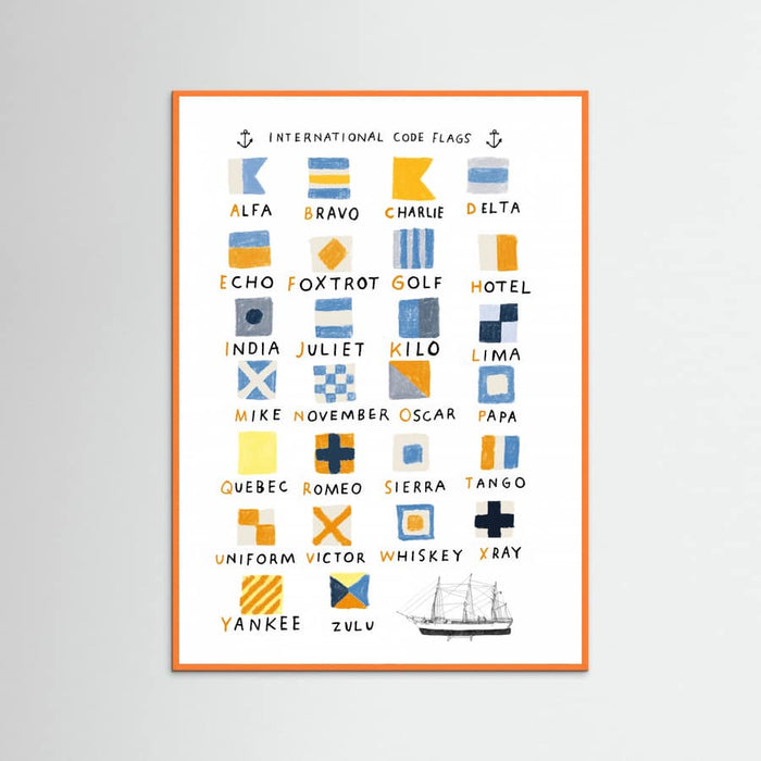 Nautical Flags Poster – Poster und Kunstdruck