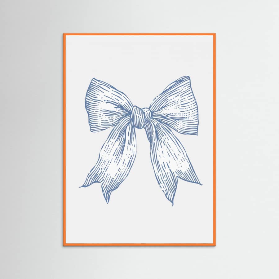 Plakat Nautical Pale Blue Bow – plakat i druk artystyczny