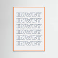 Plakat Navy Blue Howdy – plakat i druk artystyczny