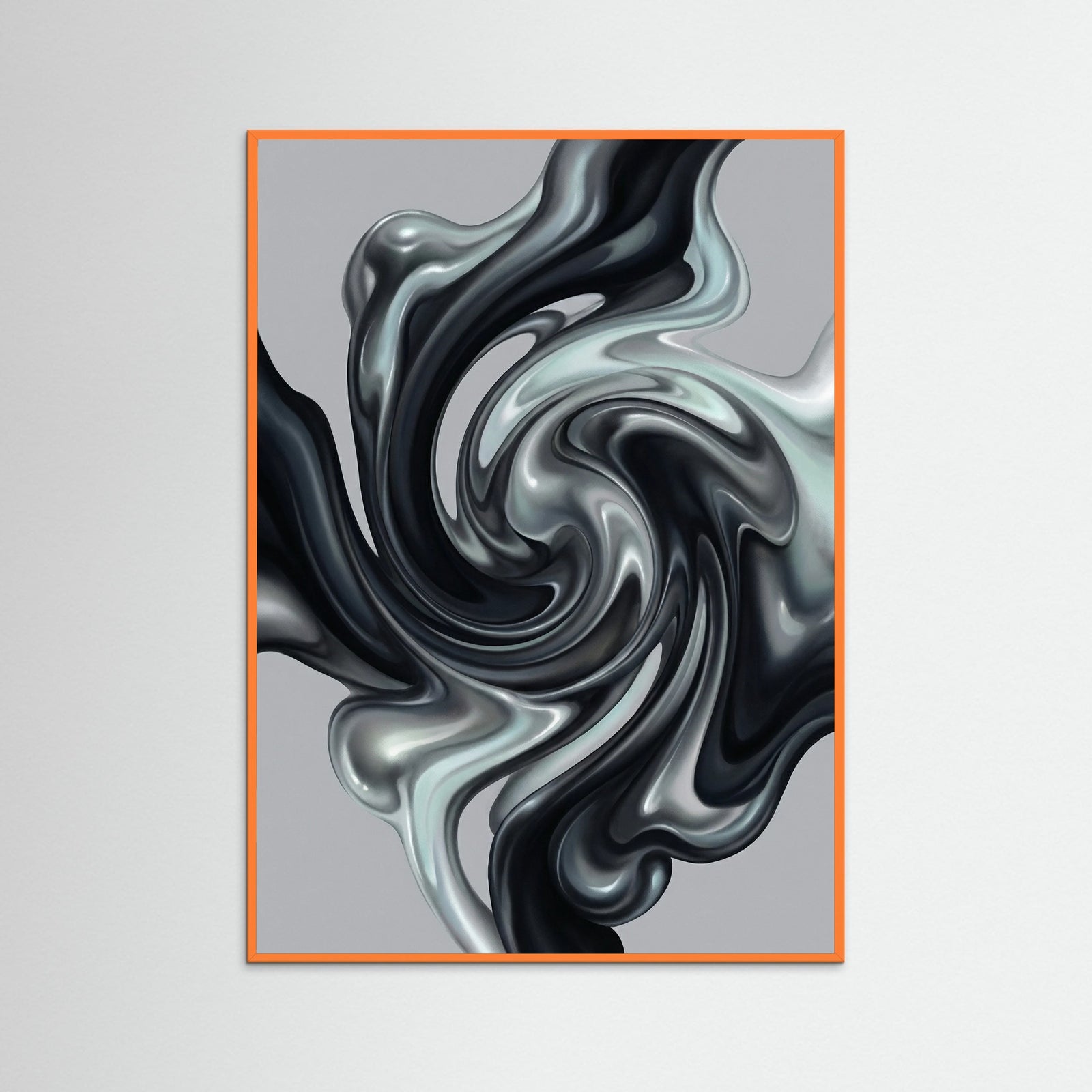 Orange Wood Nebulous Forms