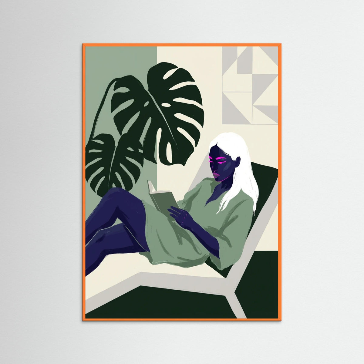 Orange Wood Neon Gaze