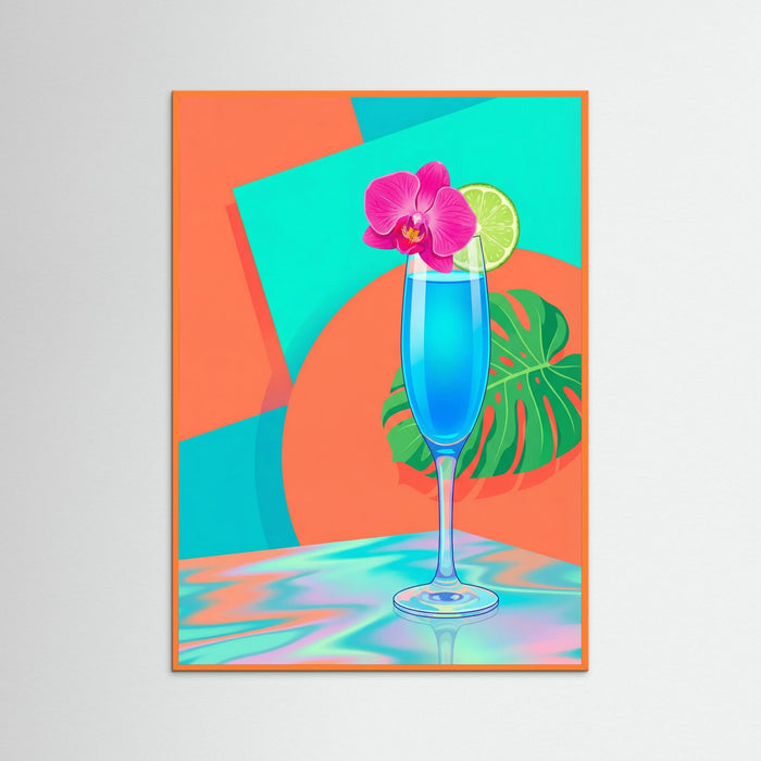Orange Wood Neon Jungle Groove