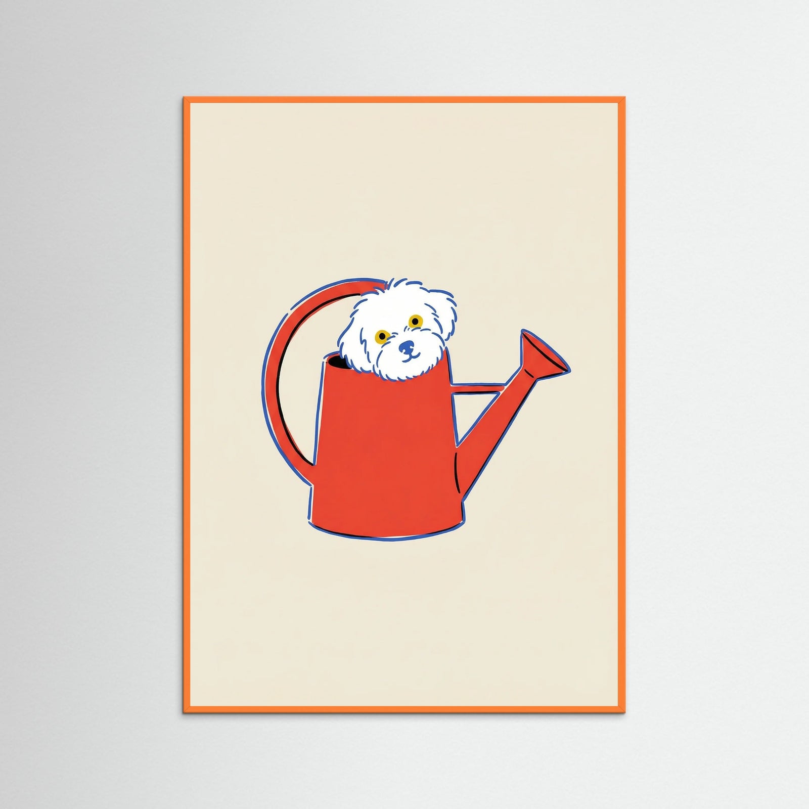 Orange Wood Net Bag Kitty