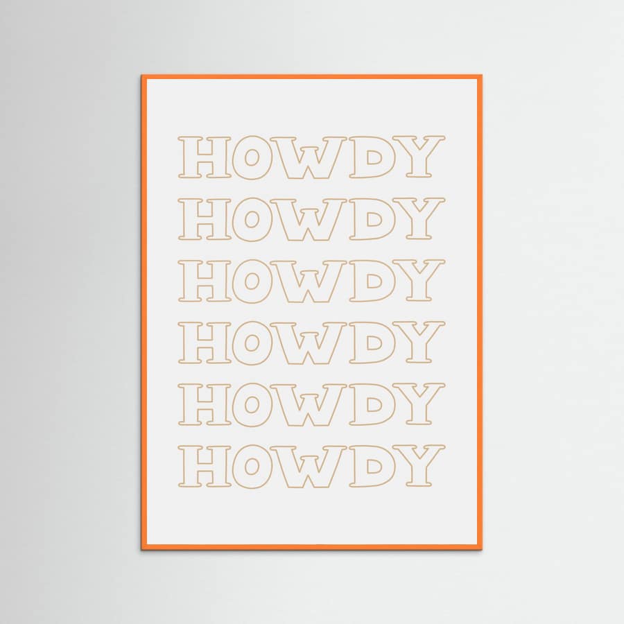 Plakat Neutral Howdy – plakat i druk artystyczny