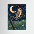 Orange Wood Night Heron Fishing
