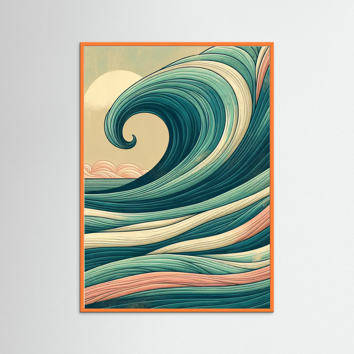 Orange Wood Ocean Dreams