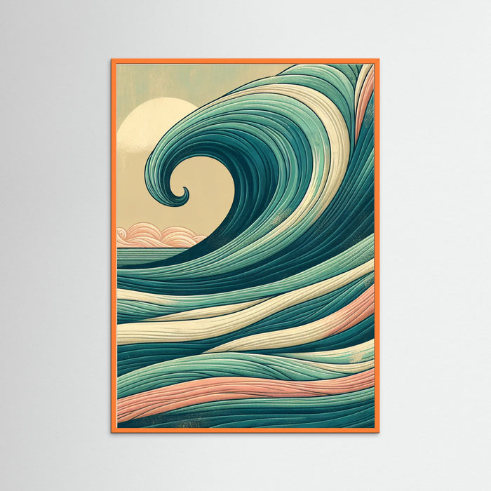 Orange Wood Ocean Dreams
