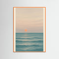 Orange Wood Ocean Embrace