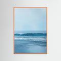 Orange Wood Ocean Serenity Blue