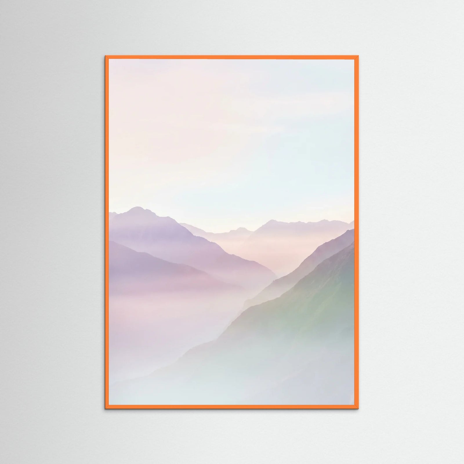 Orange Wood Ocean Serenity