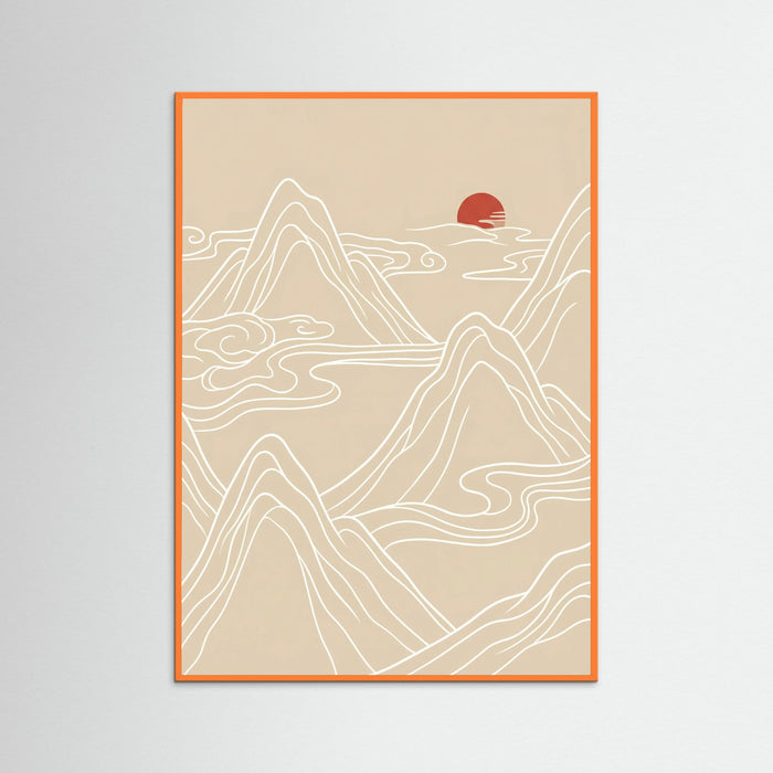 Orange Wood Oceanic Flow