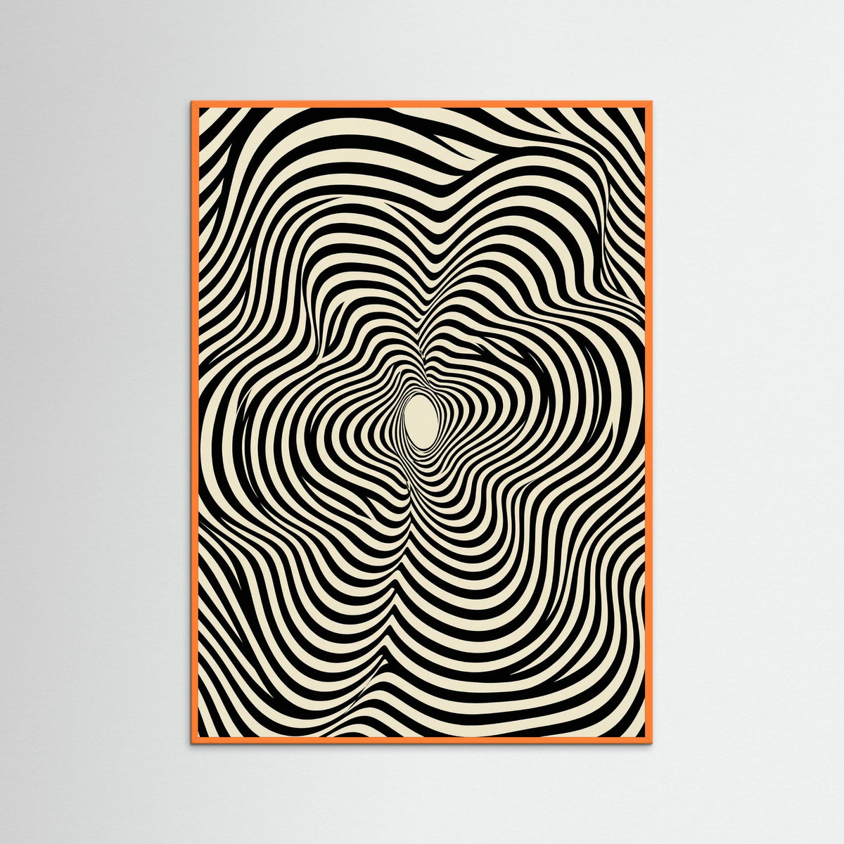 Orange Wood Optical Swirls
