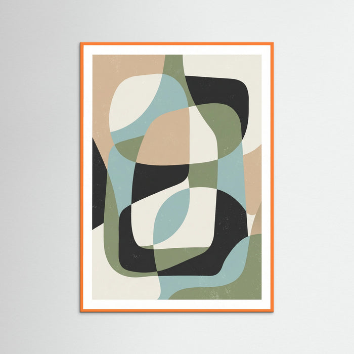 Orange Wood Organic Abstraction