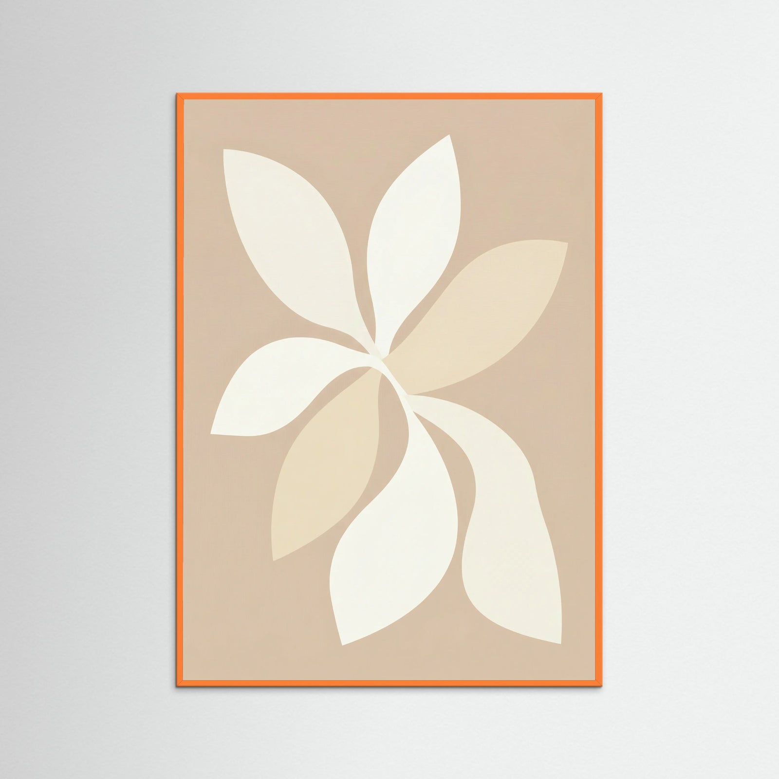 Orange Wood Organic Abstraction