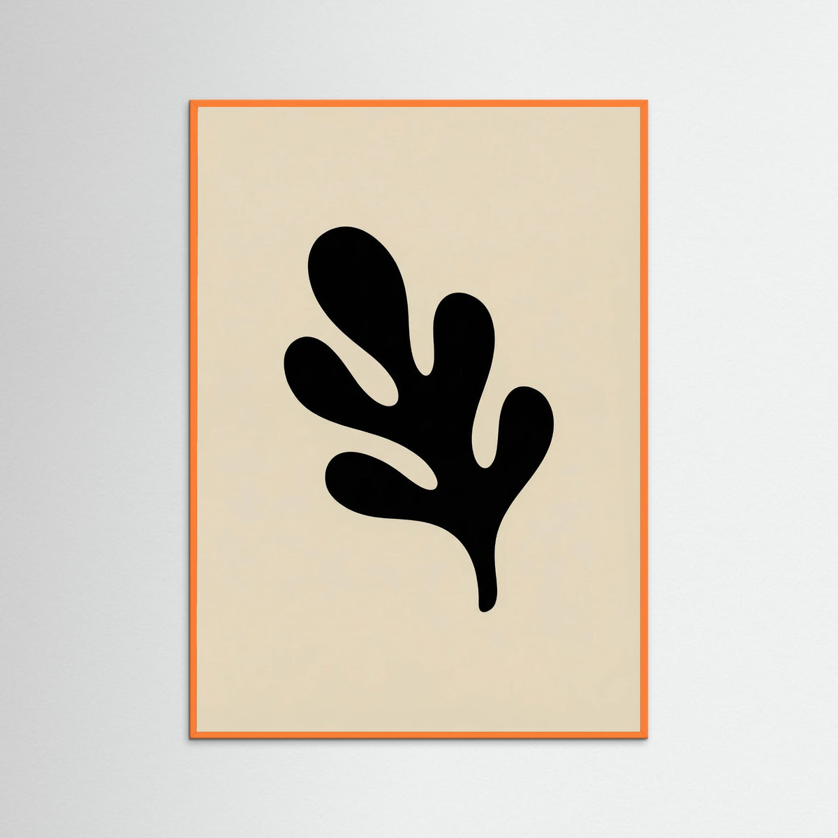 Orange Wood Organic Abstraction