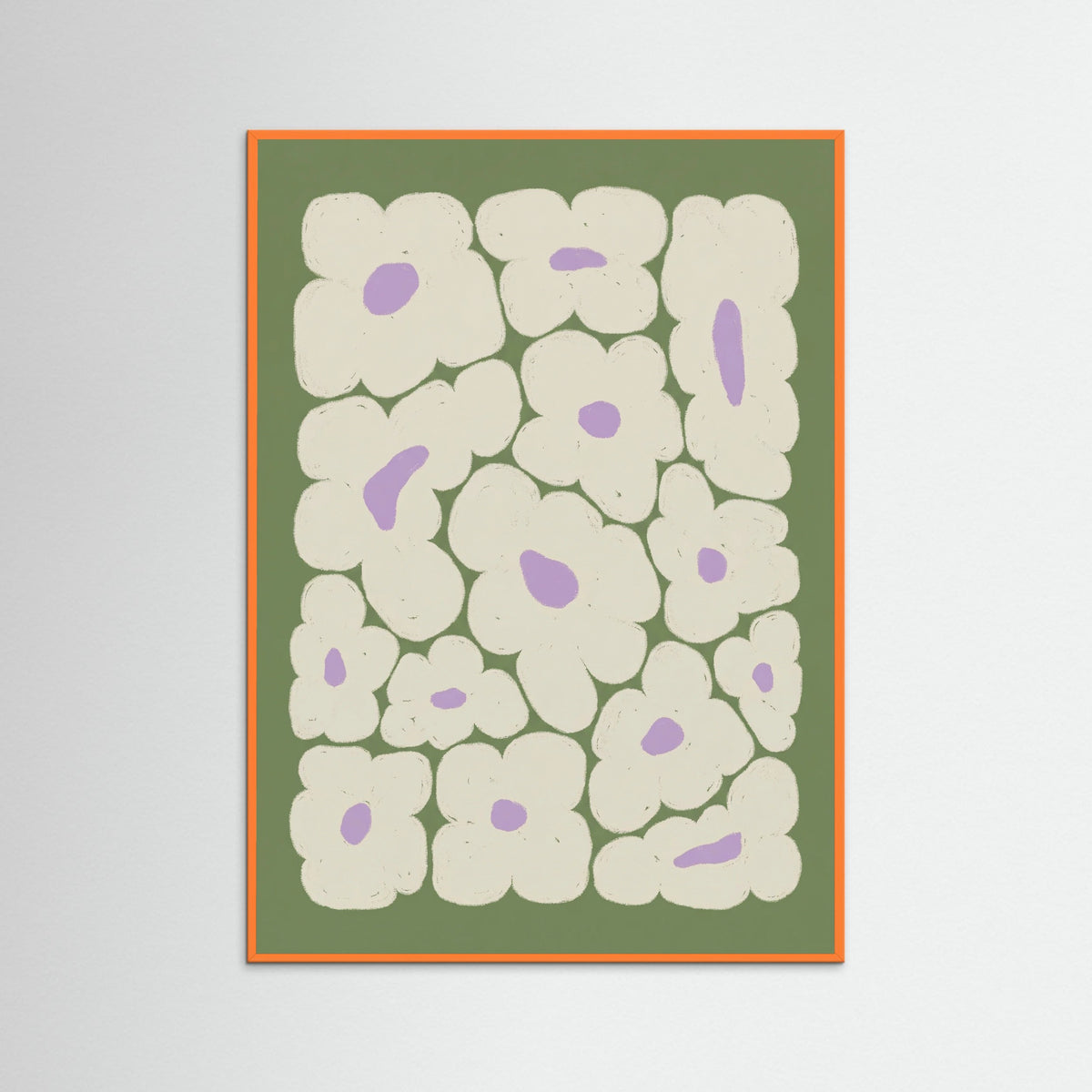 Orange Wood Organic Bloom Scatter