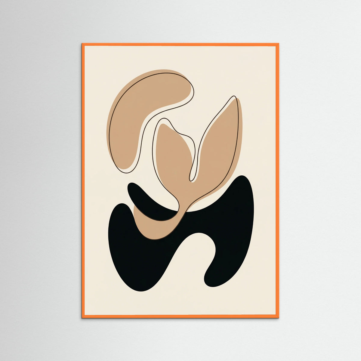 Orange Wood Organic Contrast