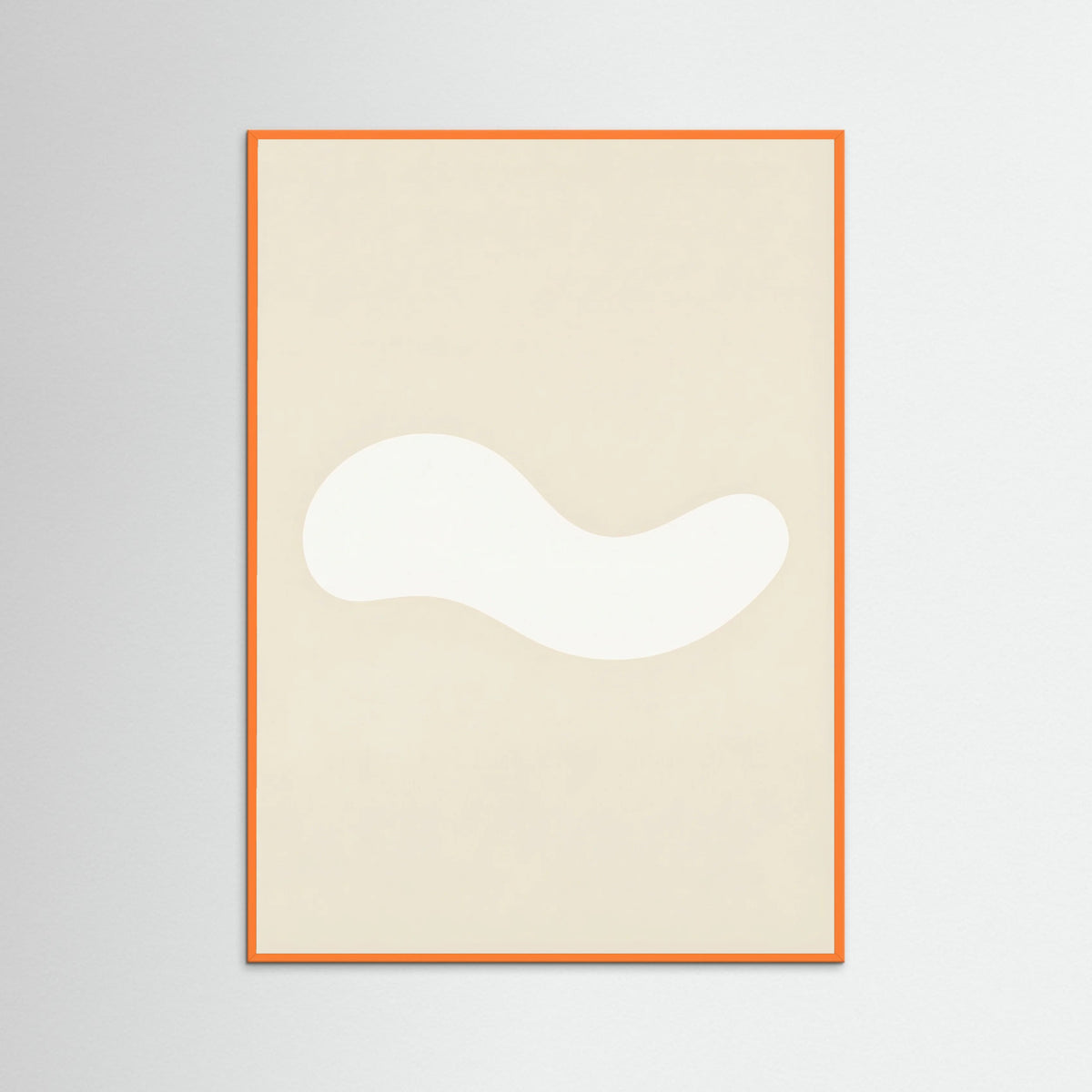 Orange Wood Organic Cutout Forms