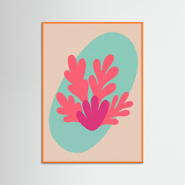 Orange Wood Organic Cutout Forms