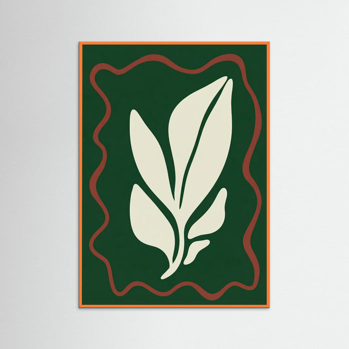 Orange Wood Organic Emerald Flow