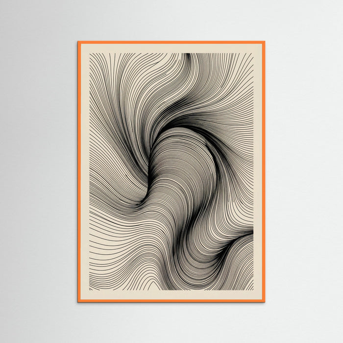 Orange Wood Organic Flow Beige