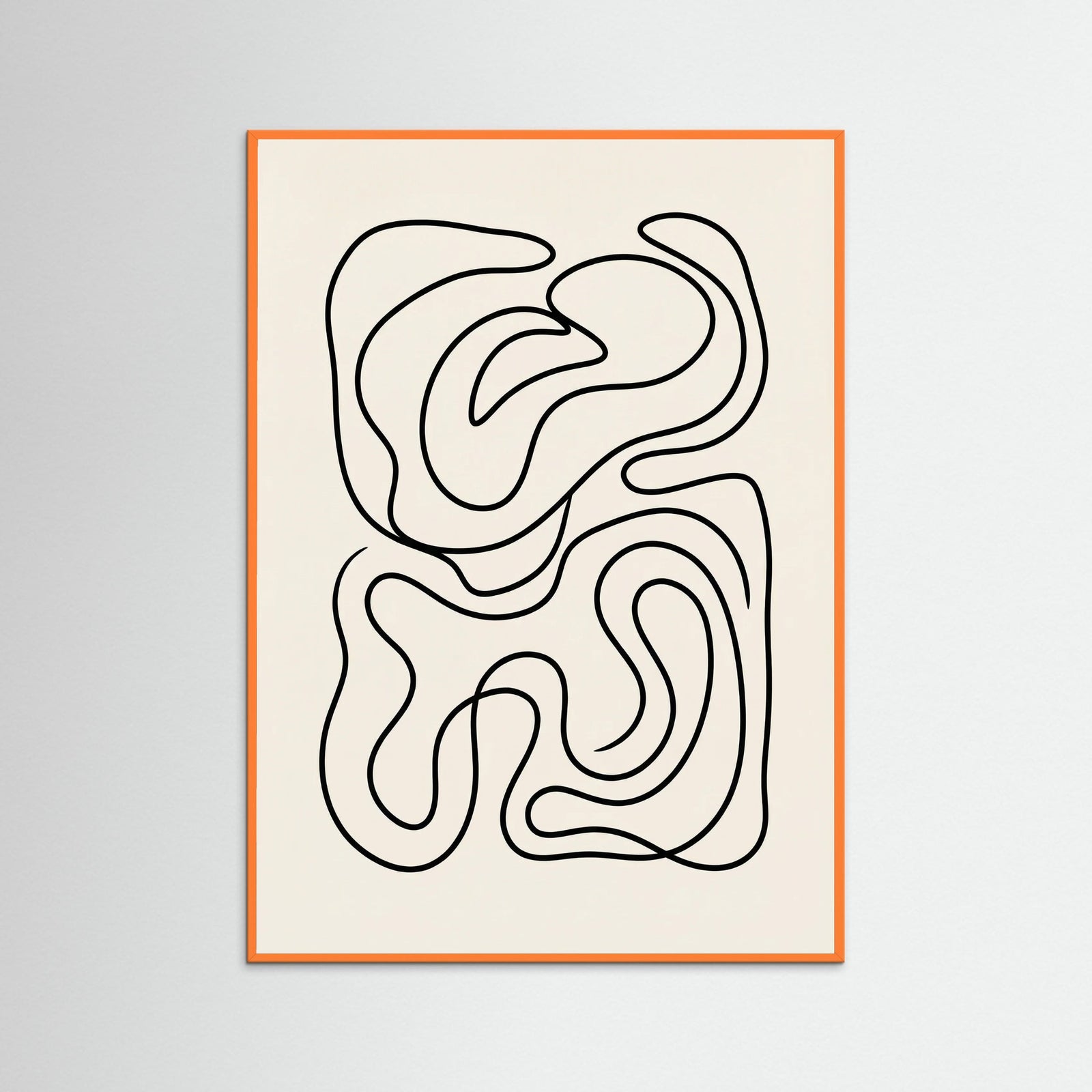 Orange Wood Organic Flow Black