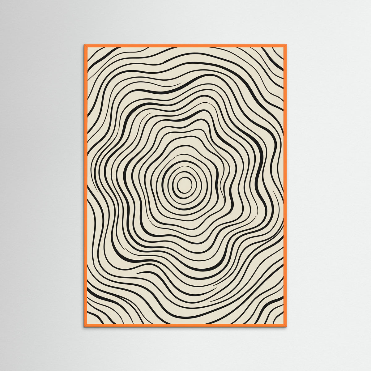 Orange Wood Organic Flow Black