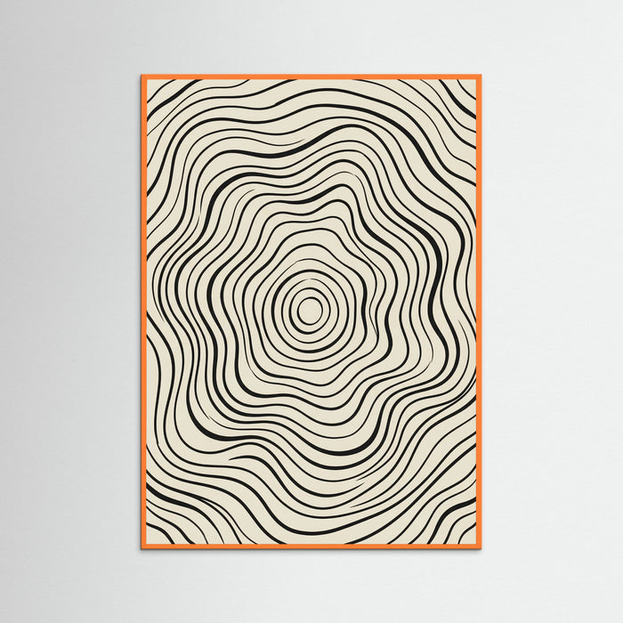 Orange Wood Organic Flow Black