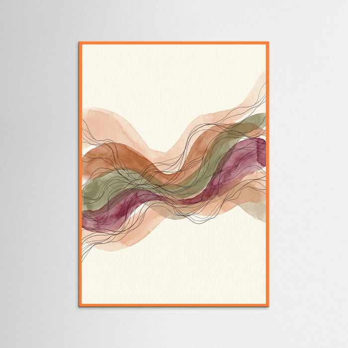 Orange Wood Organic Flow Brown