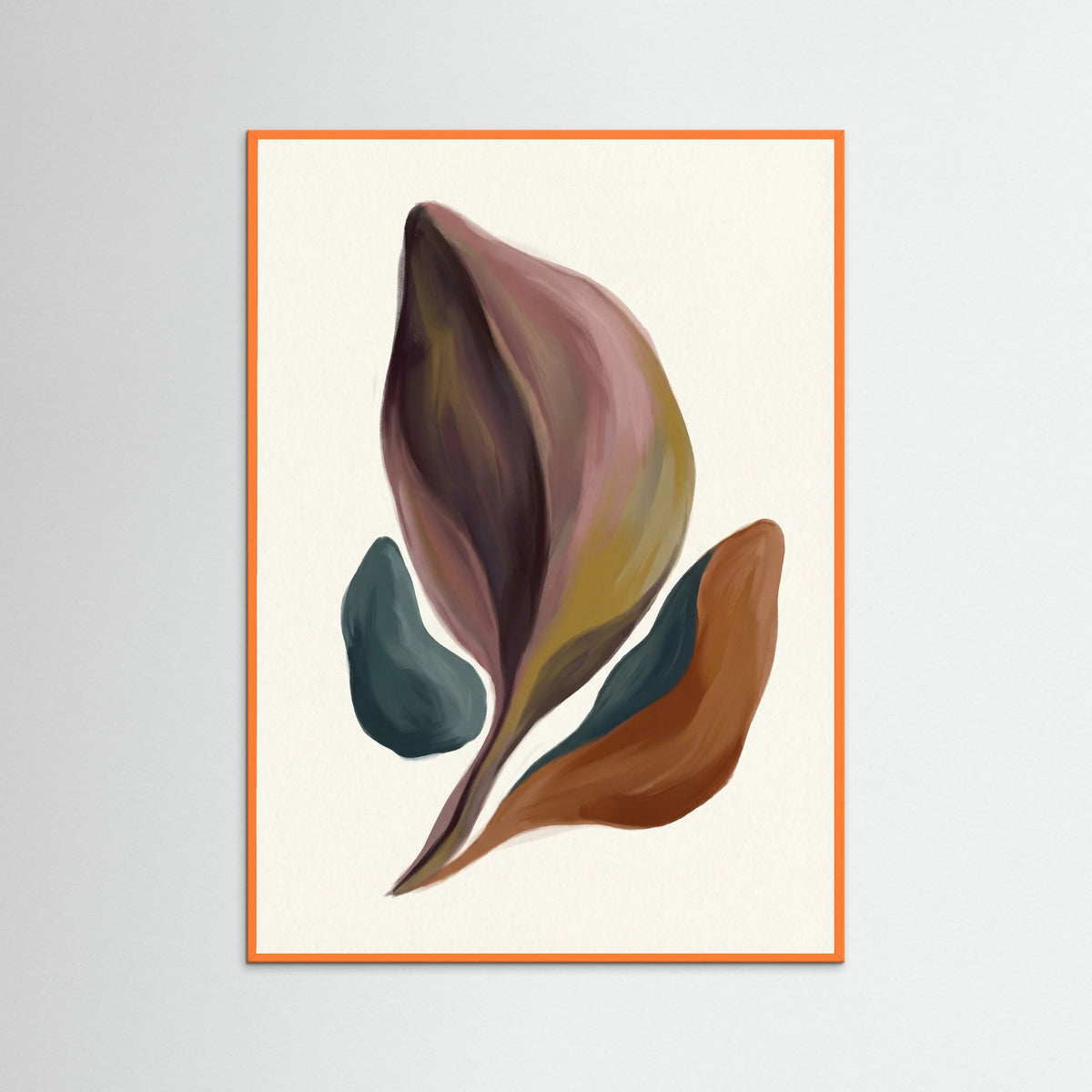 Orange Wood Organic Flow Brown